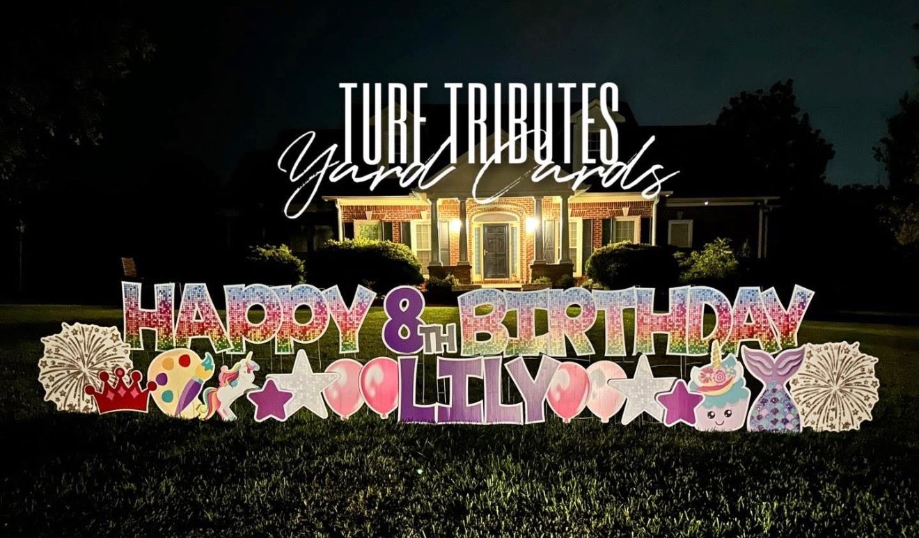 Yard Card Basic - Happy Birthday